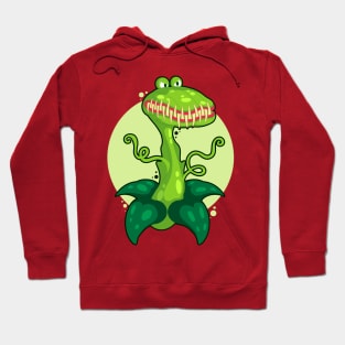 Flytrap Cartoon Illustration Crocodile Hoodie